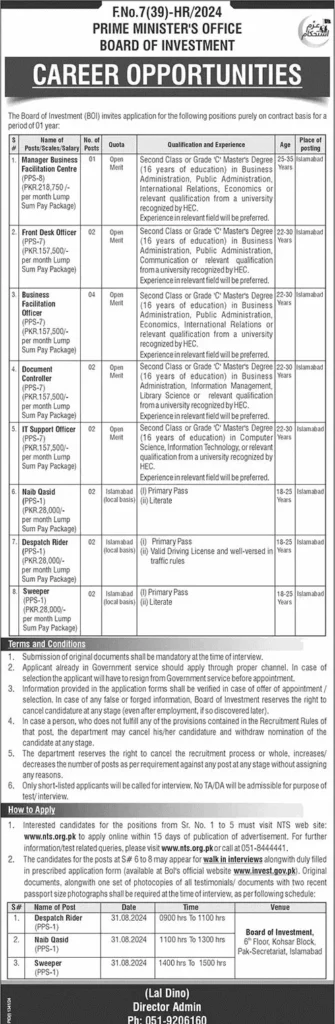 Exciting Career Opportunities at the Board of Investment (BOI) Jobs 2024 1 Board of Investment (BOI) Jobs 2024