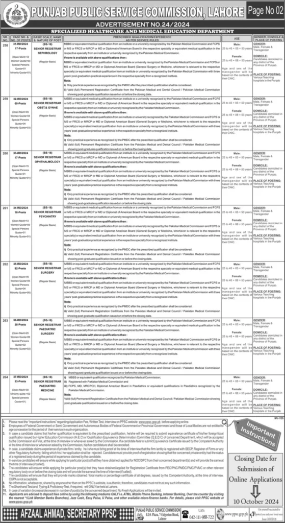 Punjab Public Service Commission (PPSC) Jobs 2024 Online Apply 2 Punjab Public Service Commission (PPSC) Jobs 2024 Online Apply