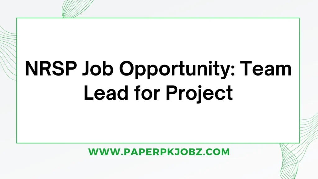 NRSP Jobs National Rural Support Programme 2024 1 NRSP Jobs National Rural Support Programme 2024