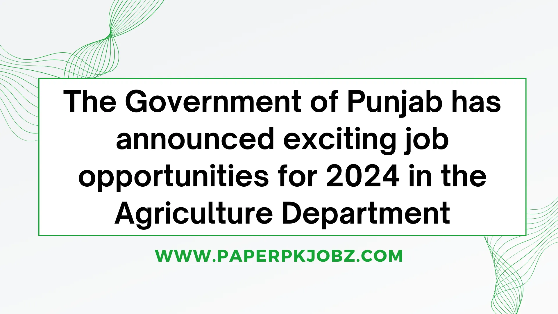 Agriculture Department Jobs 2024