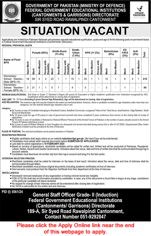 FGEI Jobs 2025 | EST Jobs 2025 1 FGEI Jobs 2025